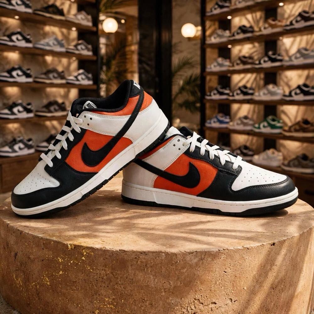 Size 12 Nike Dunk Low Retro Phantom Black Vintage Coral HQ4988-030